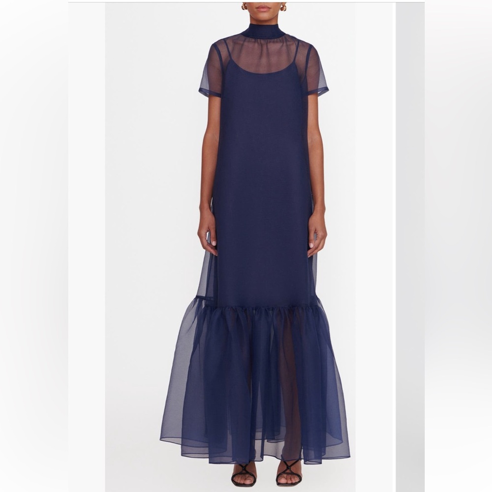 NWT STAUD Calluna Dress - Navy